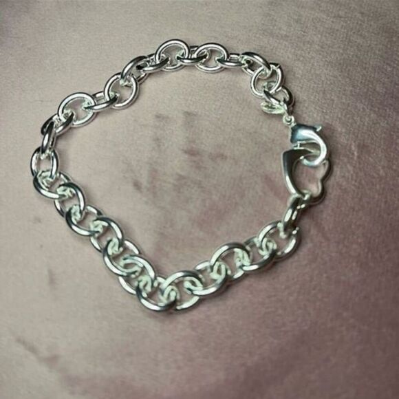 The Love Heart Link Bracelet in 925 silver - Picture 2 of 10